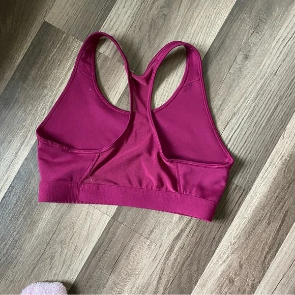 adidas Magenta Sports Bra with Wide Straps and Elastic Support - Picture 9 of 11